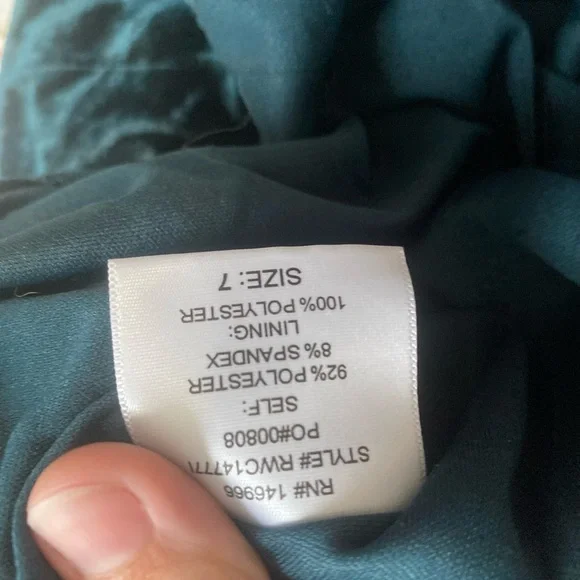 Windsor very dark green Velvet Mini Dress - Picture 5 of 5